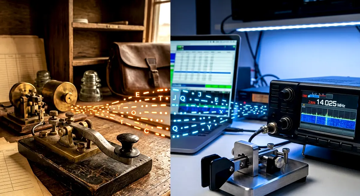 Comparison of International Morse code and American Morse code symbols and timing